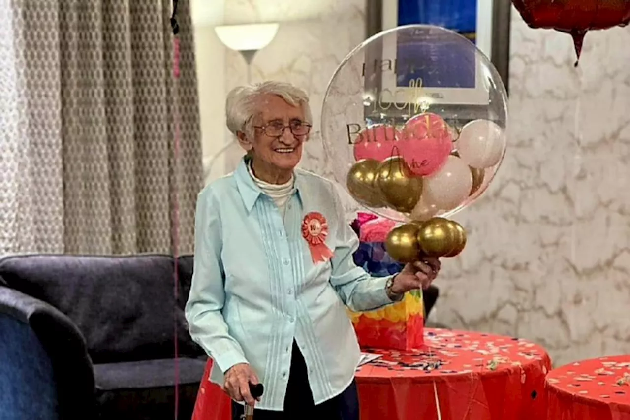 Woman who turns 100 credits long life to 'eating chocolate biscuits'