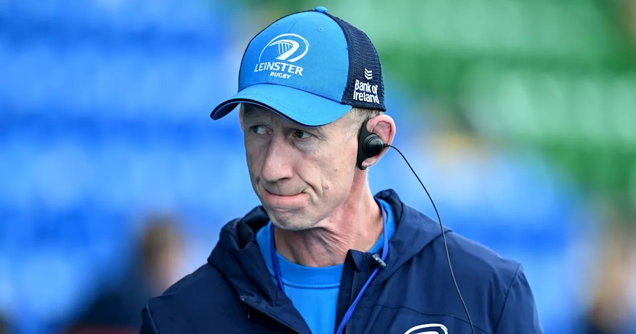 Leinster coach Leo Cullen reacts to URC loss to Glasgow Warriors