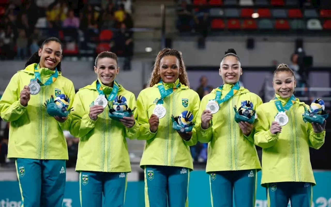 Seleção feminina de ginástica repete Mundial e termina com a prata no Pan de Santiago