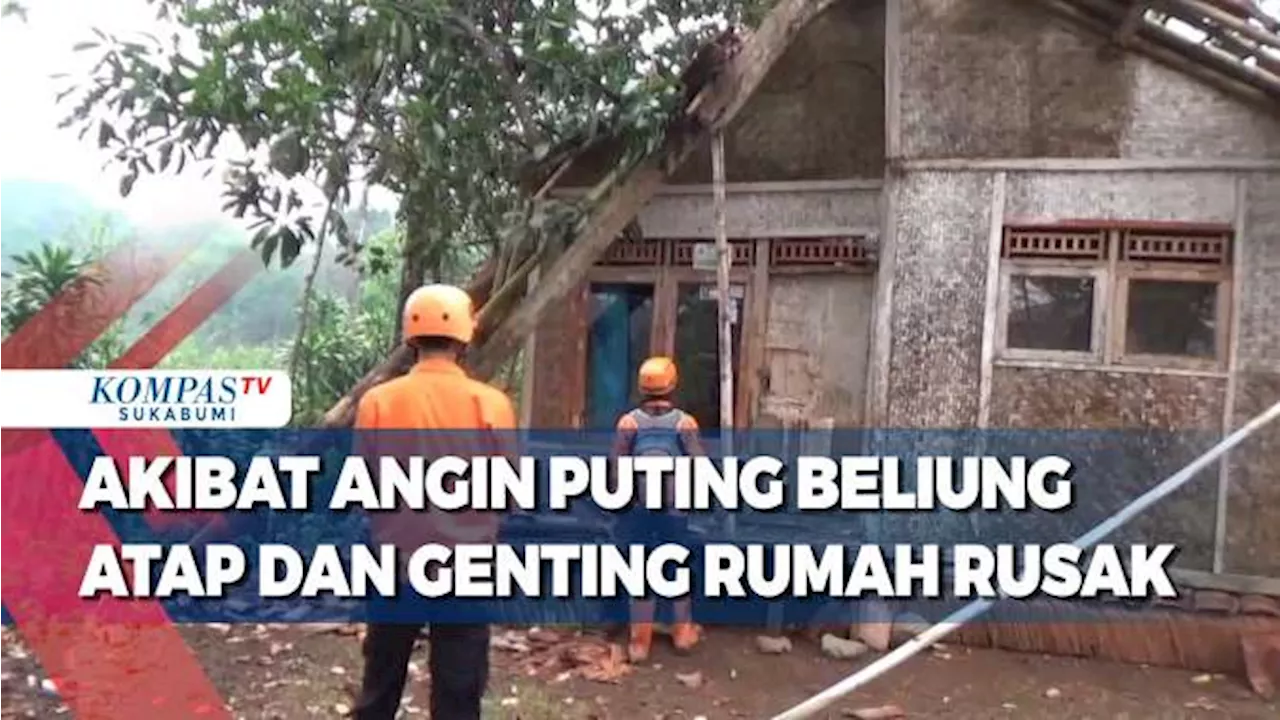 Akibat Angin Puting Beliung Atap Dan Genting Rumah Warga Rusak