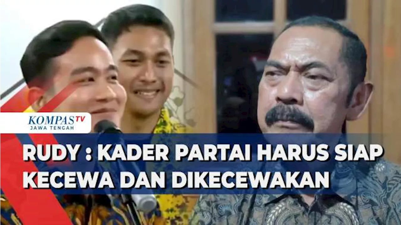 Gibran Jadi Bacawapres Prabowo, Rudy : Kader Partai Harus Siap Kecewa dan Dikecewakan