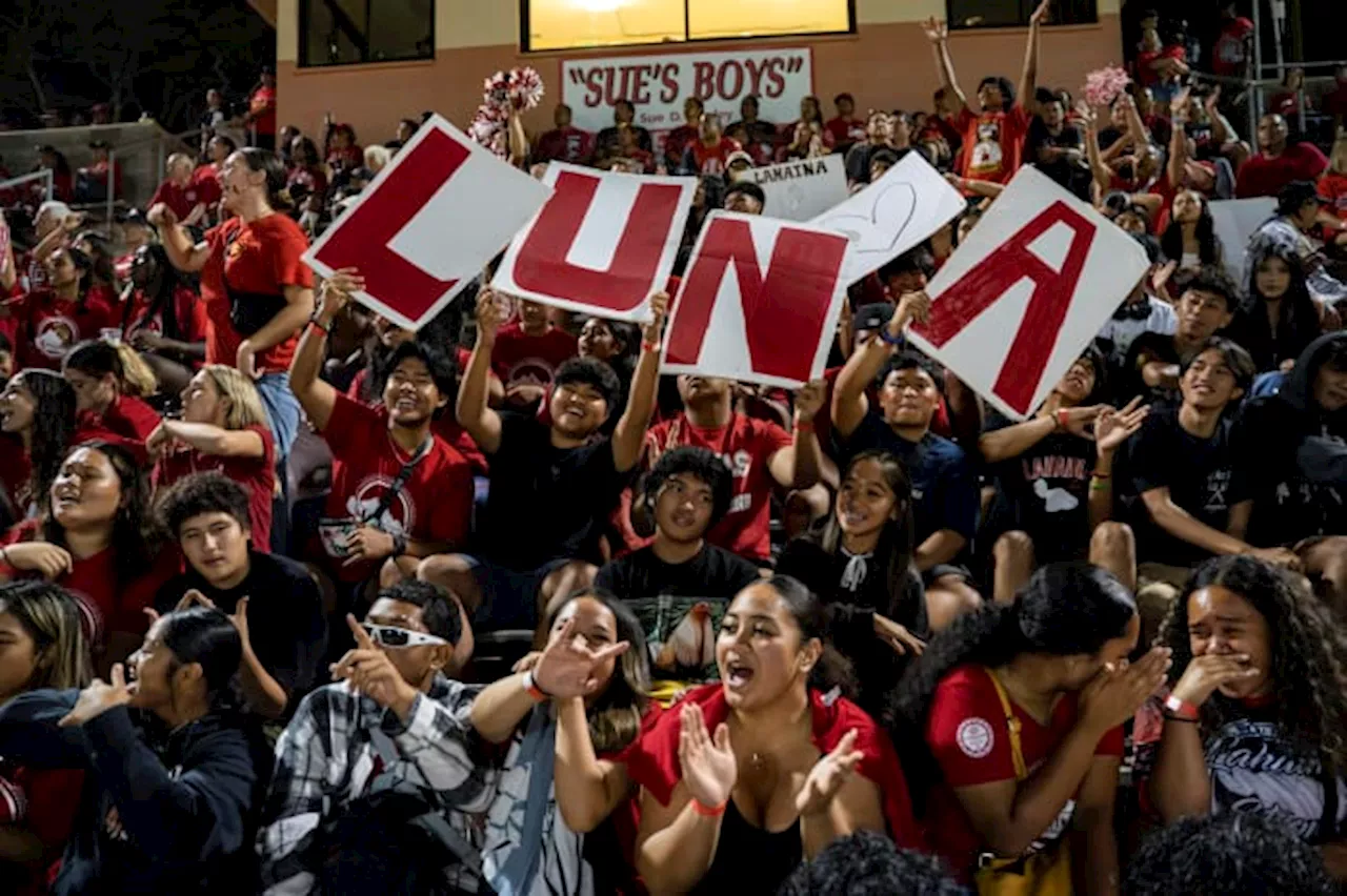 Football provides a homecoming and hope in Lahaina, where thousands of homes are gone after wildfire