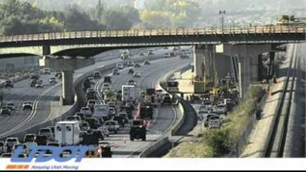 Highway construction worker killed by falling crane near I-15 in Farmington