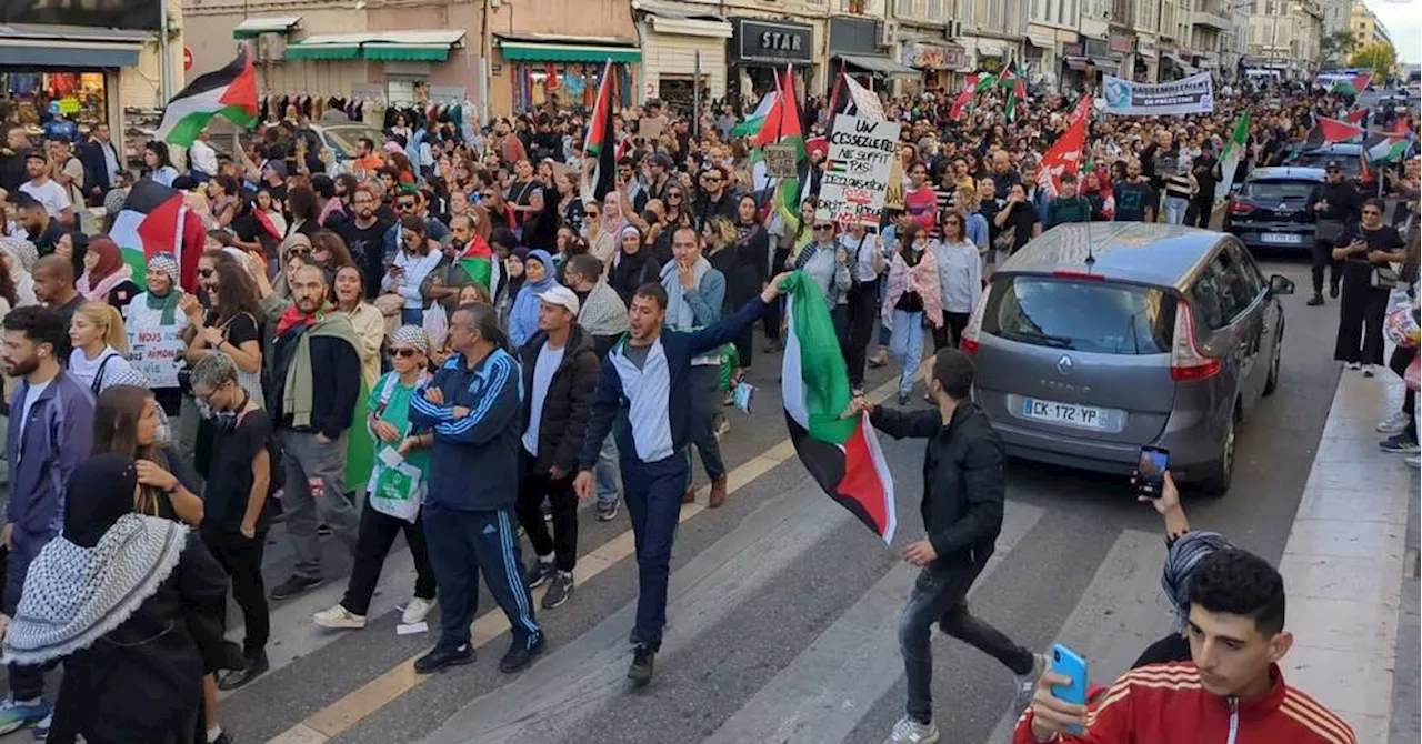 Un millier de personnes se mobilise à Marseille pour Gaza : 'Nous sommes forcément solidaires'