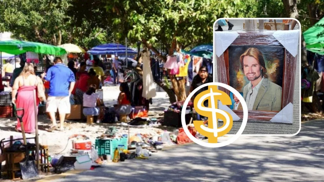 Cuadro de Sebastián Rulli causa sensación en tianguis de Boca del Río, Veracruz