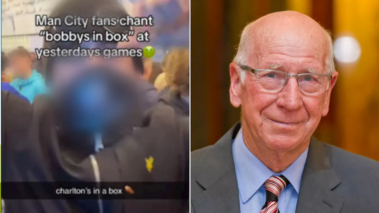 Manchester City apologise to Sir Bobby Charlton’s family after fans mock legend’s death