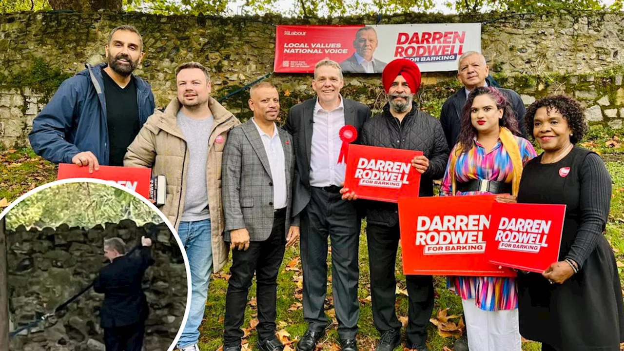 Labour faces pressure to suspend local council leader after hanging election banner from gravestones