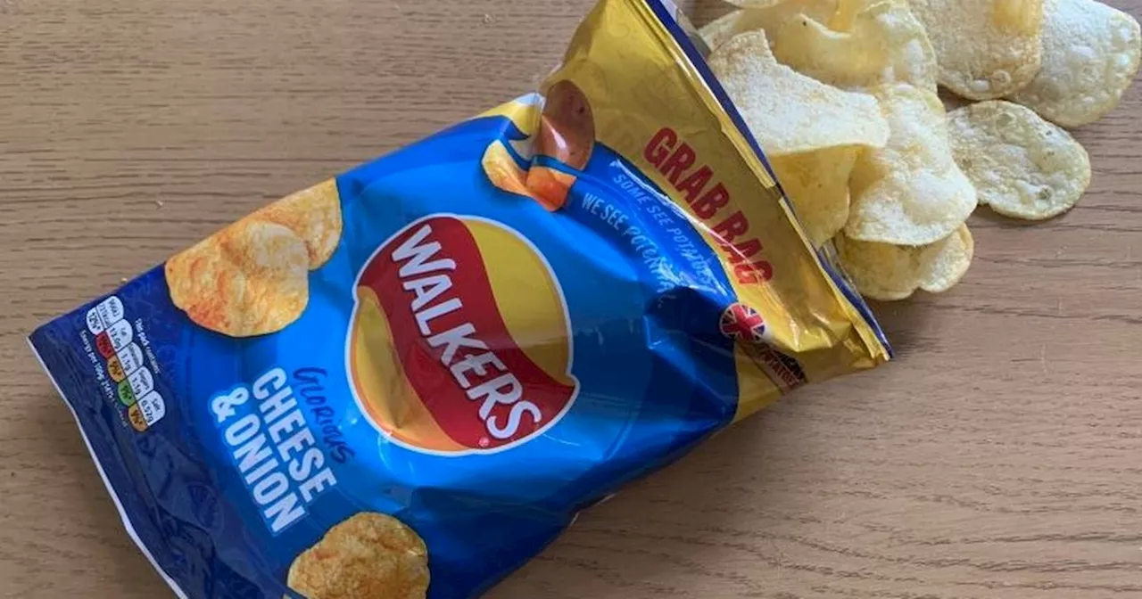 Finally Walkers explain why cheese and onion crisps are in a blue bag