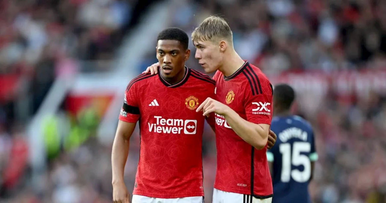 Erik ten Hag reveals how Anthony Martial AND Rasmus Hojlund could start ...