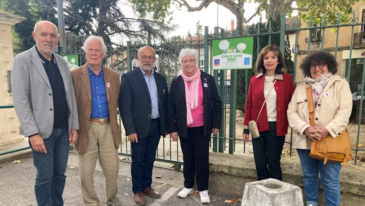 Inauguration de l'Espace sans tabac au square des Marronniers à Bagnols-sur-Cèze