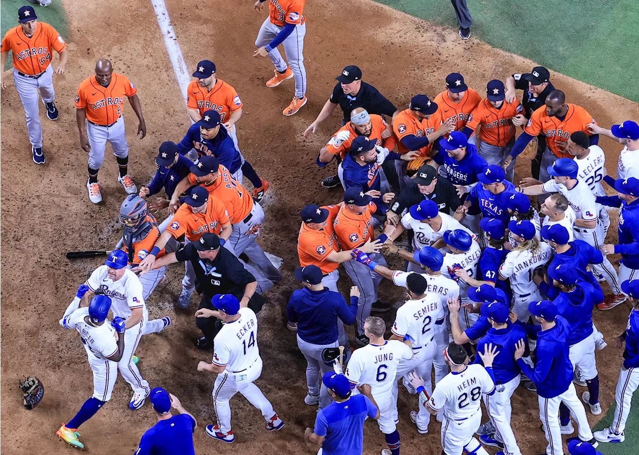 Houston's Bryan Abreu appeals suspension for throwing at Adolis Garcia, is eligible for ALCS Game 6