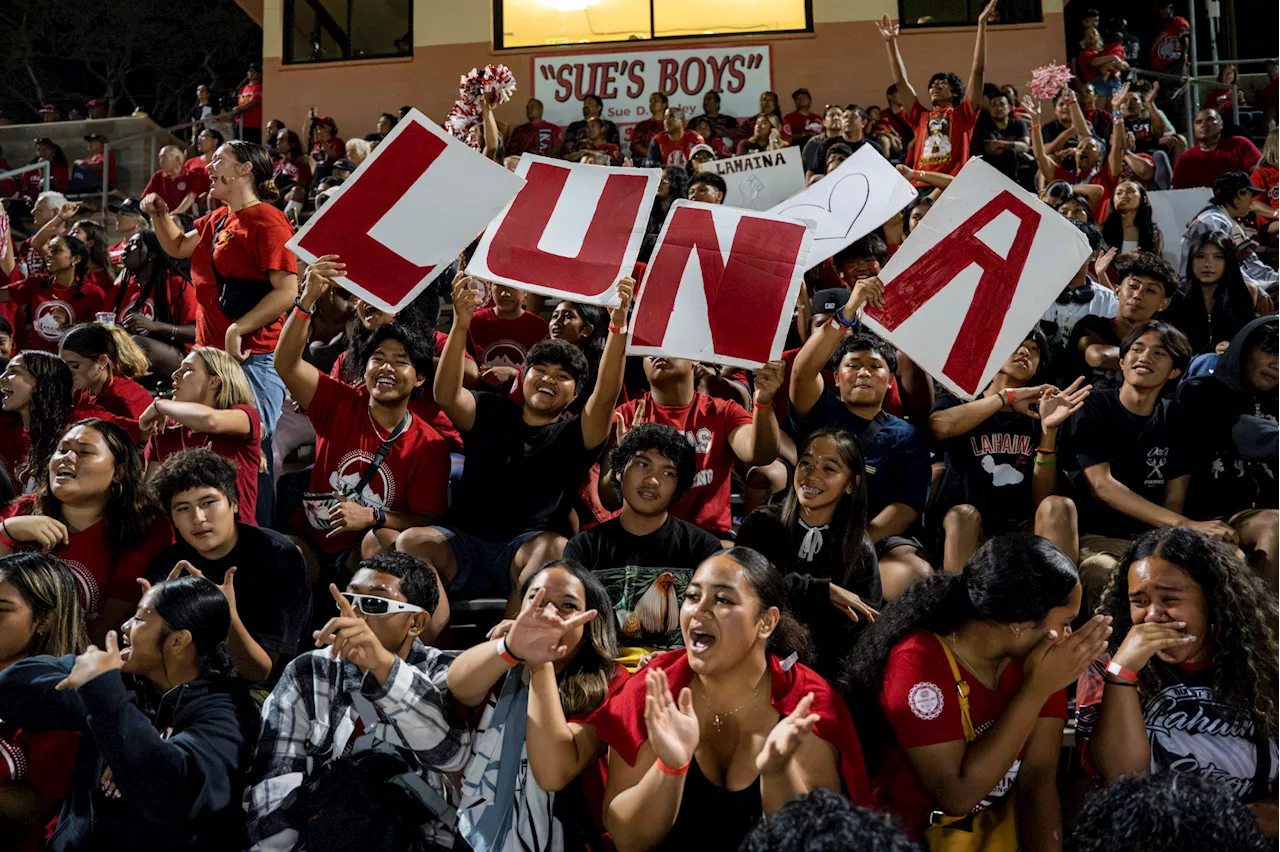 Lahaina rallies behind high school football team as residents try to move forward