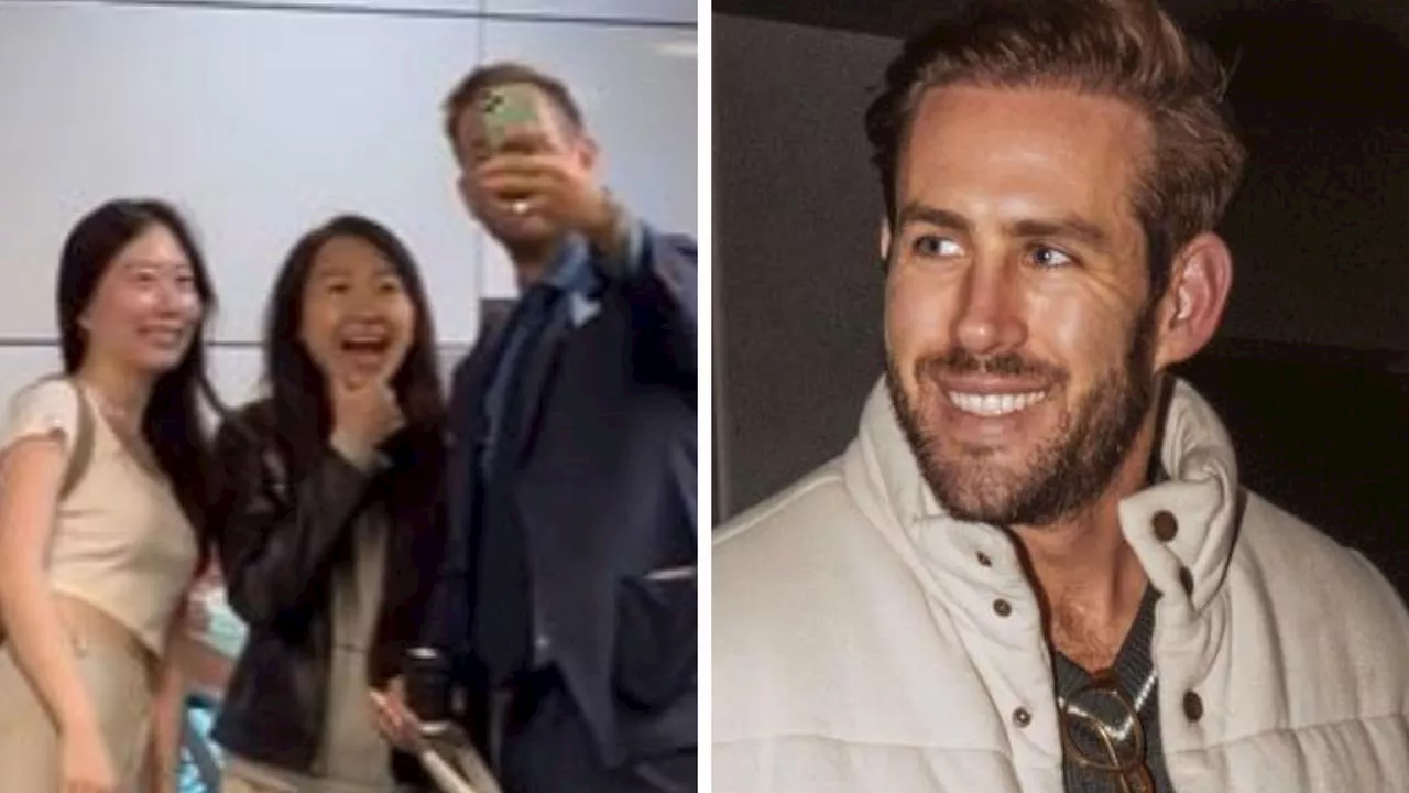 Aussie celeb lookalike mobbed at airport