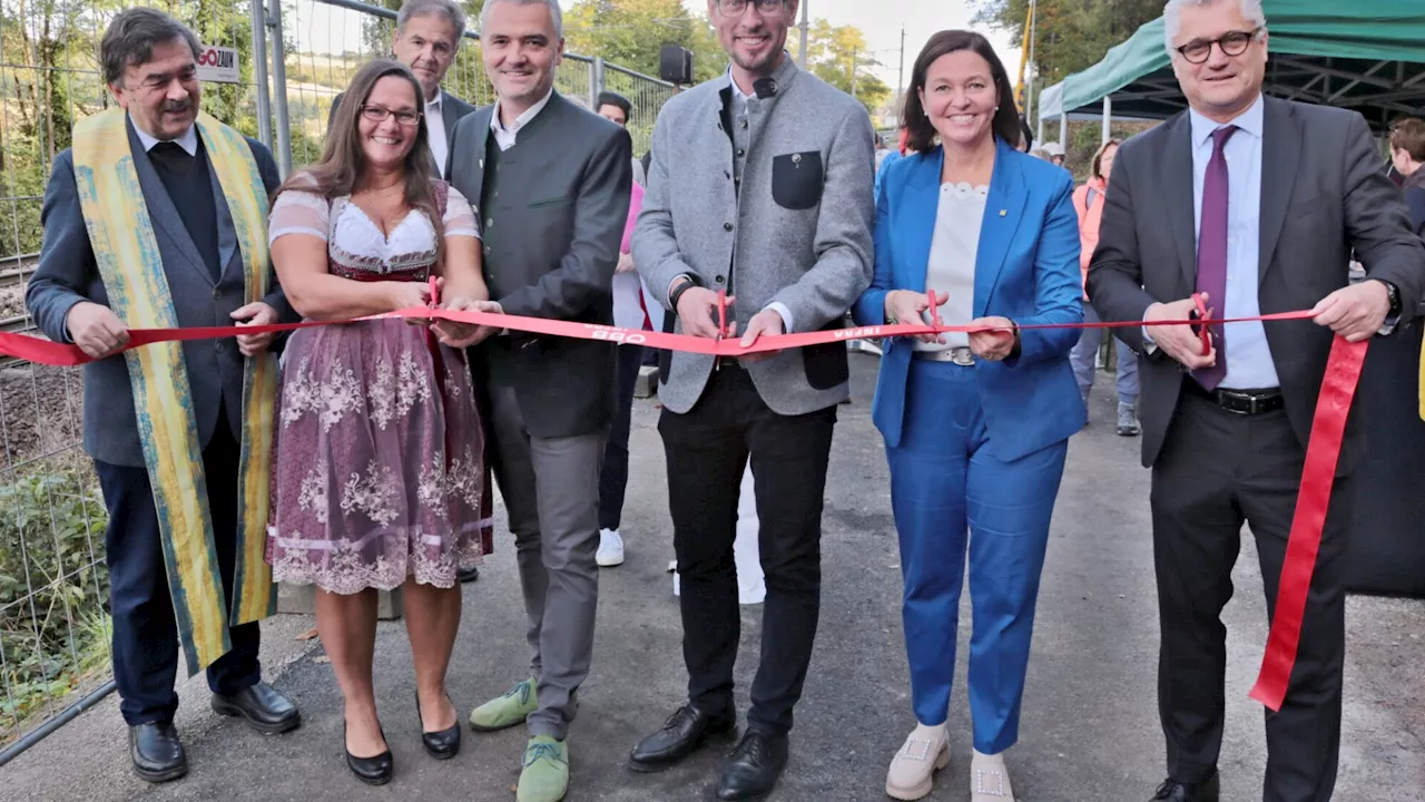 In Maria Anzbach wurde der neue Bahnweg eröffnet