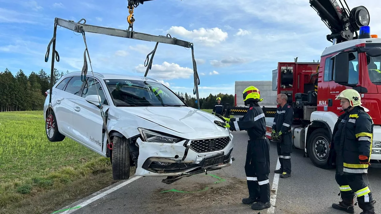 Unfall bei Zwettl mit fünf Personen aus dem Bezirk Gmünd