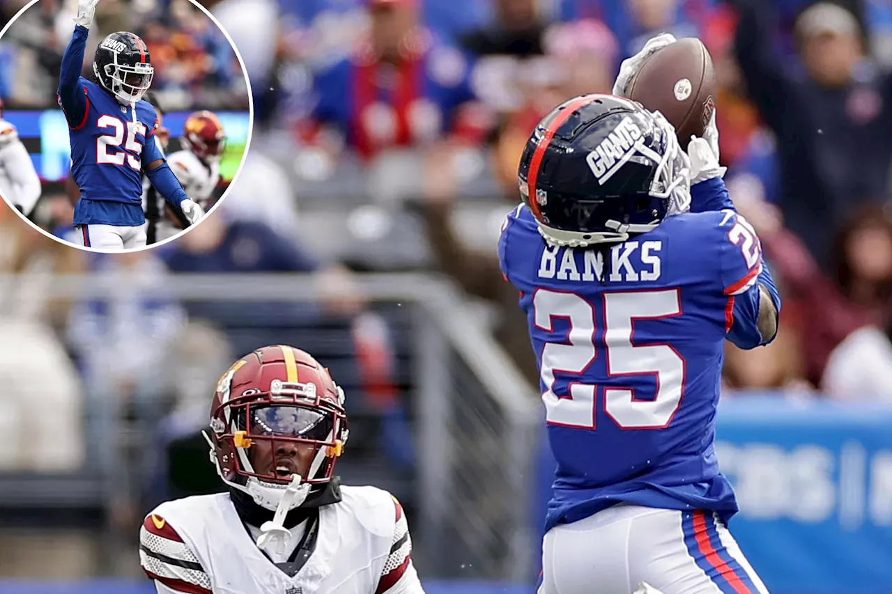 Deonte Banks’ first career interception sparked key Giants touchdown drive