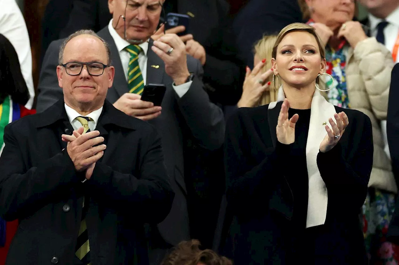 Princess Charlene and Prince Albert Celebrate South African Rugby Win with Players