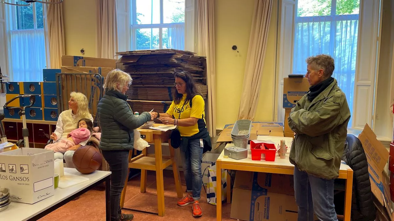 Koopjesjagers slaan slag in Huis te Echten en helpen Visio aan nieuwe tuin