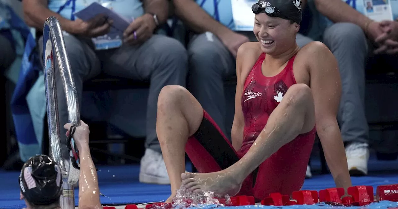 La campeona olímpica canadiense Maggie Mac Neil suma su tercer oro en Santiago 2023