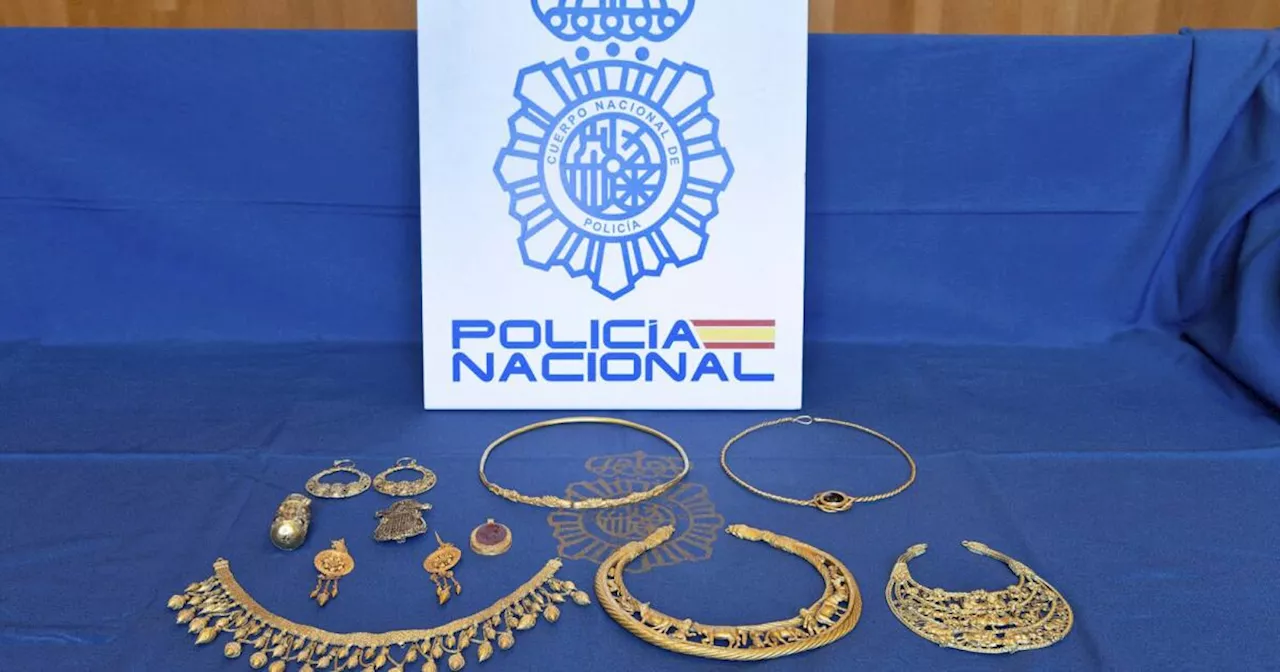 Spanish police say they have confiscated ancient gold jewelry worth millions taken from Ukraine