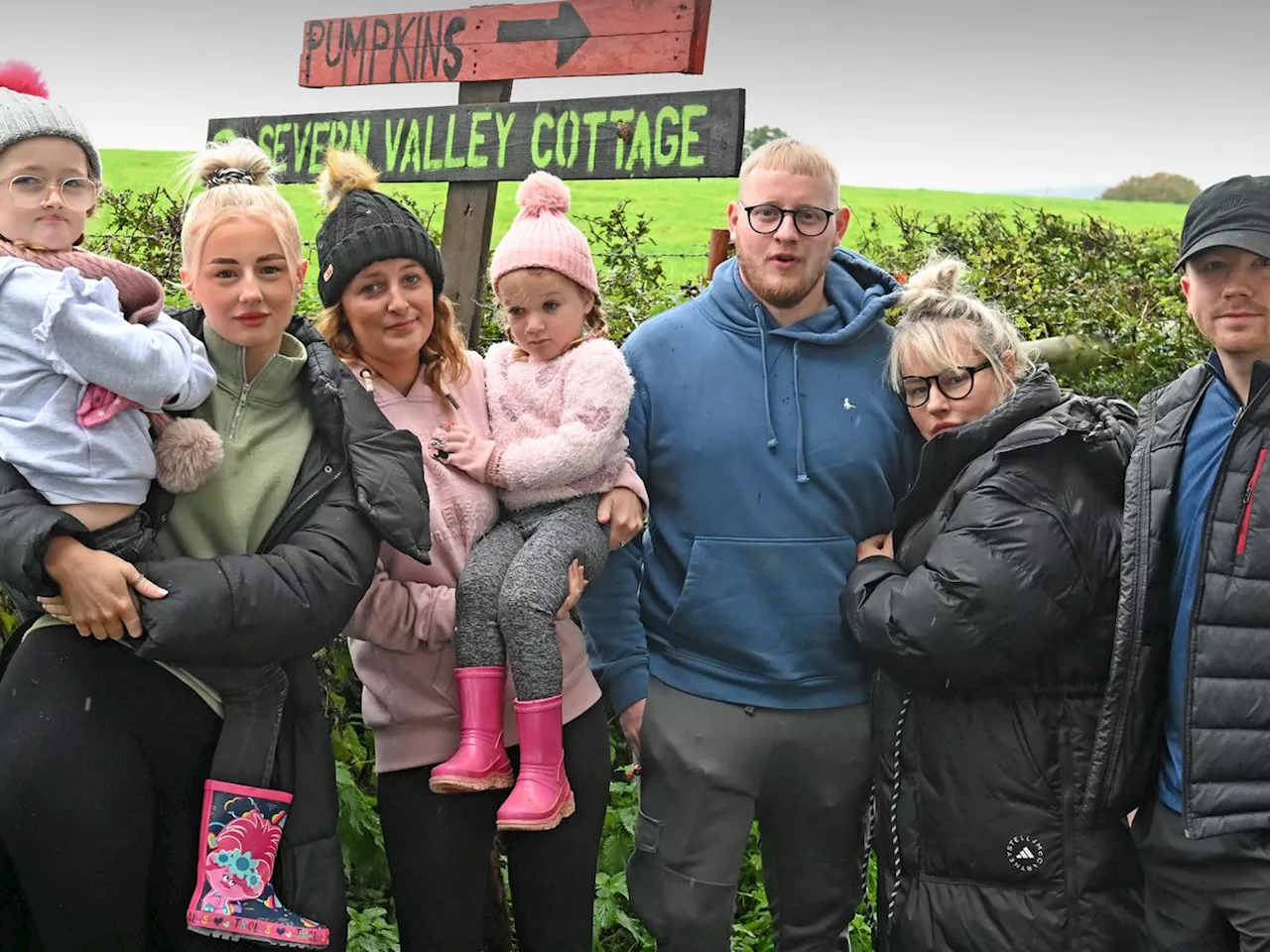 River Severn flooding caused temporary halt to pumpkin picking