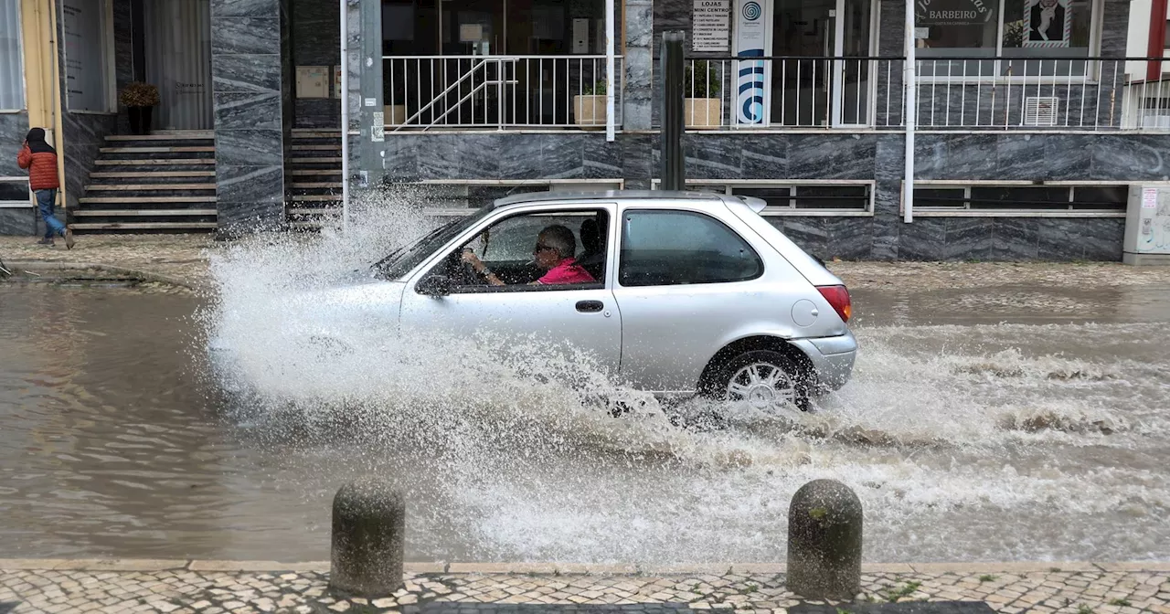 Cinco distritos sob aviso amarelo devido à chuva