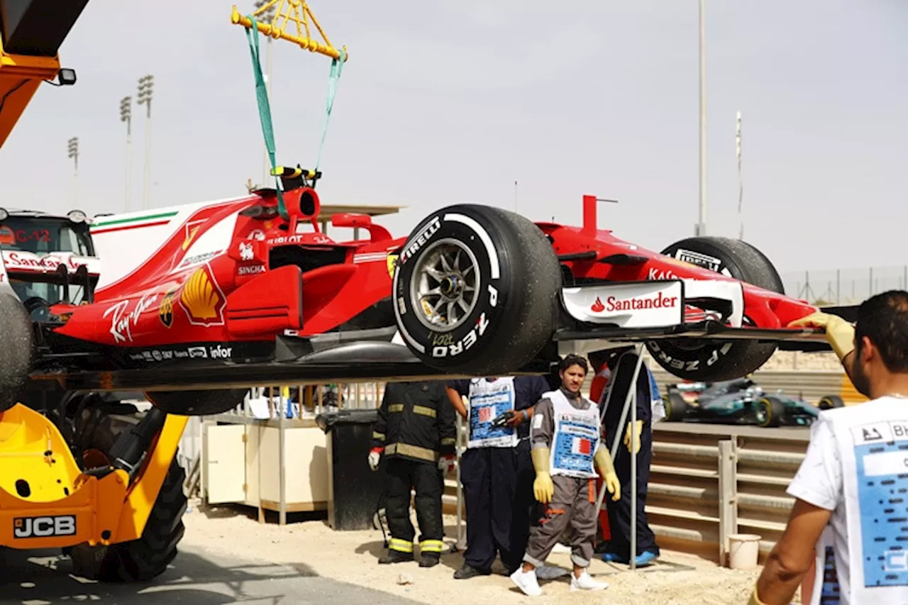 Bahrain: Vettel 1., aber Ferrari-Alarm, Turbo defekt!