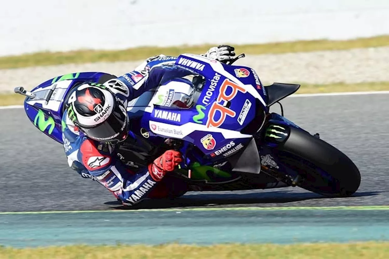 Barcelona-Test, 16 Uhr: Lorenzo vorne, Bradl 16.