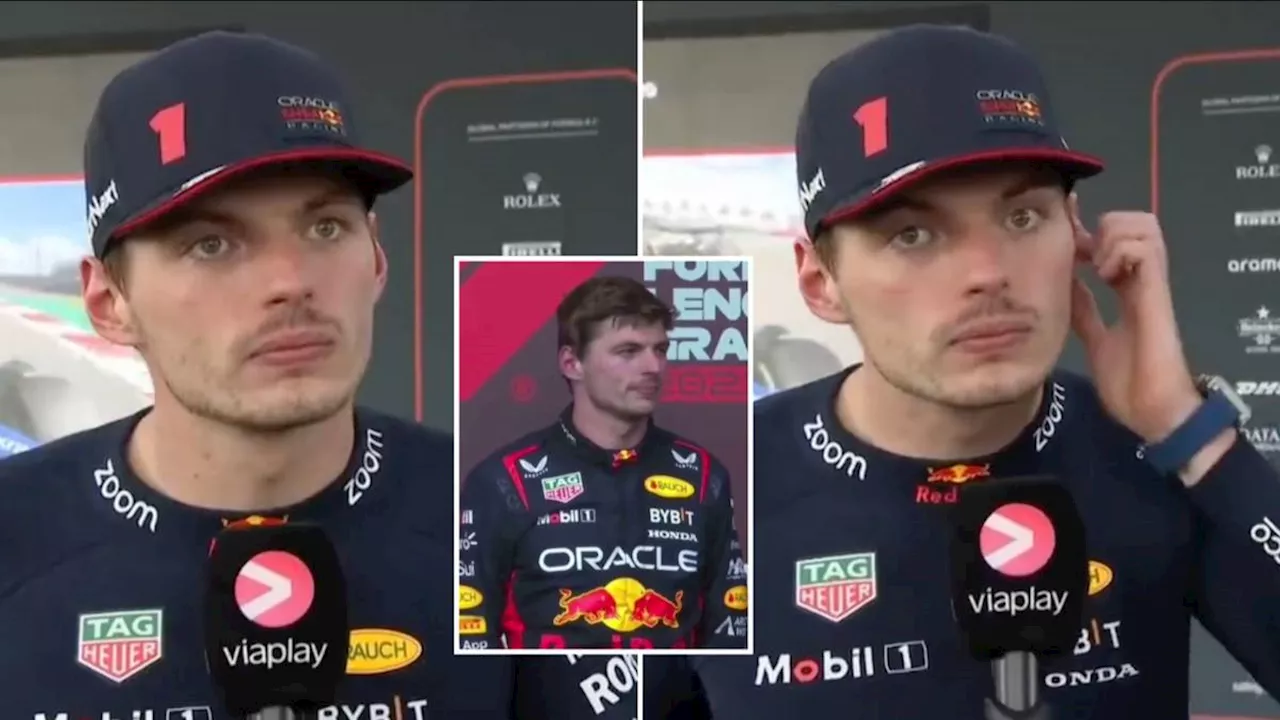 Max Verstappen greeted with brutal chant at US Grand Prix as Lewis Hamilton disqualified