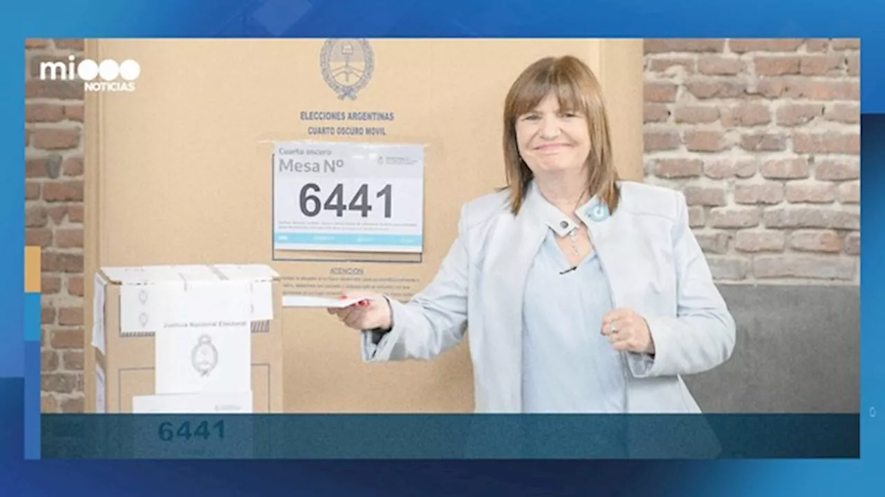 Patricia Bullrich ganó en tres de las cinco mesas en las que votaron los candidatos presidenciales