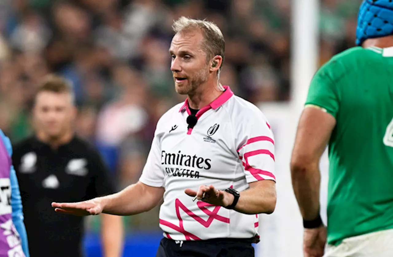 Barnes to referee RWC final between All Blacks and Springboks