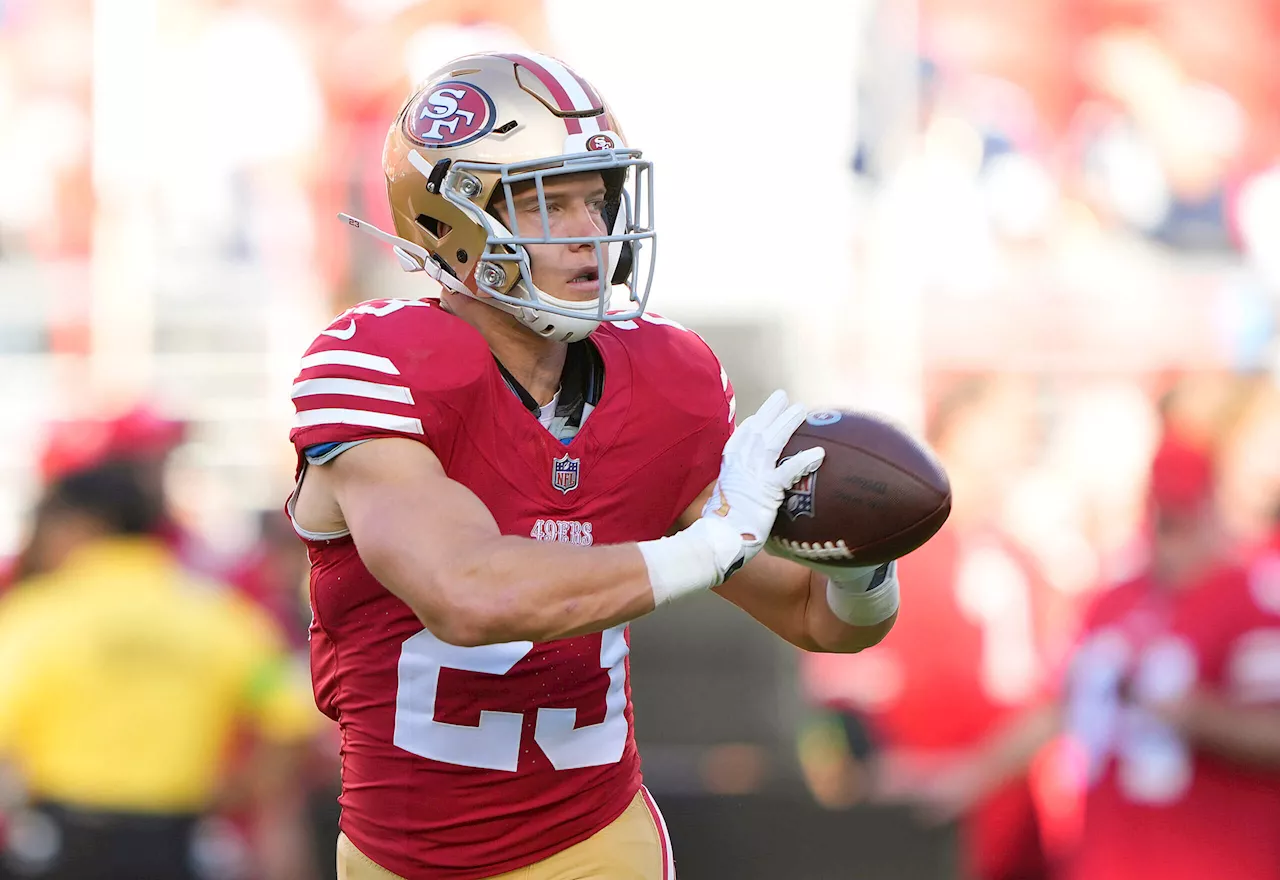 49ers RB Christian McCaffrey expected to play vs. Vikings on MNF