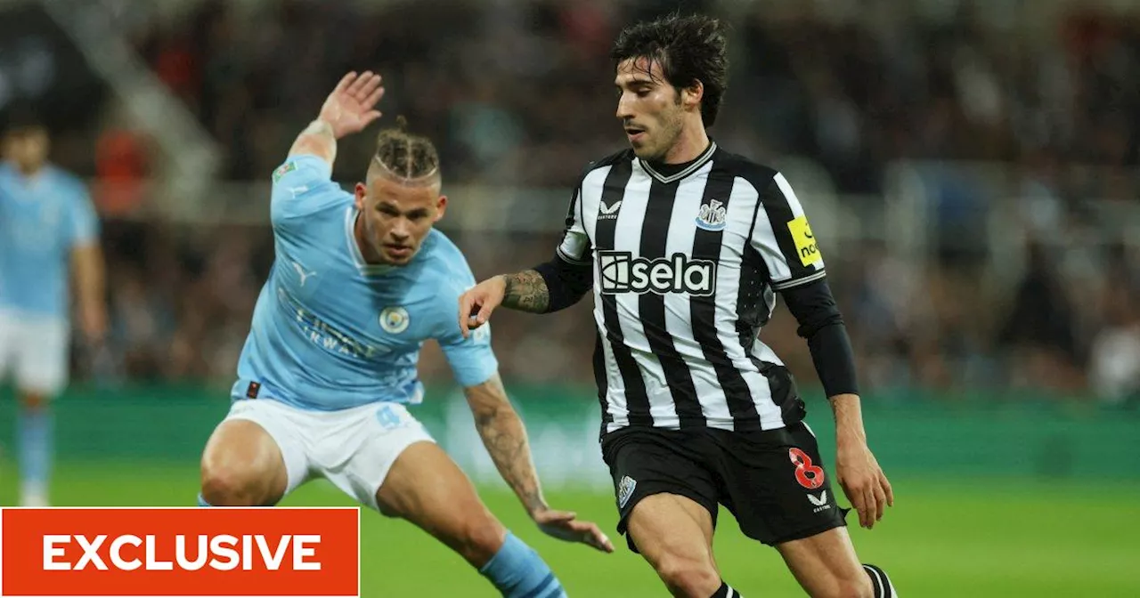 Newcastle consider loan move for Man City outcast Kalvin Phillips with Sandro Tonali facing ban