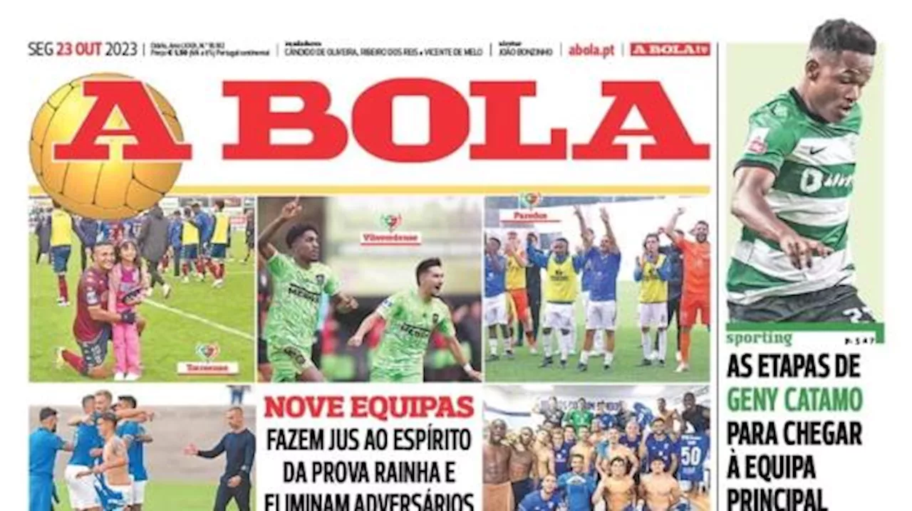 - Taça de Portugal, impresa di nove squadre: 'Eroi di Coppa'