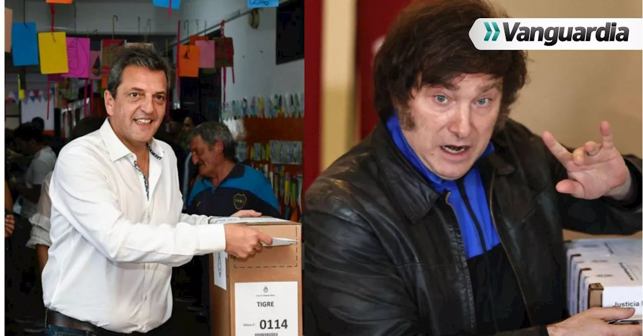 Elecciones Argentina: Sergio Massa y Javier Milei irán a segunda vuelta electoral