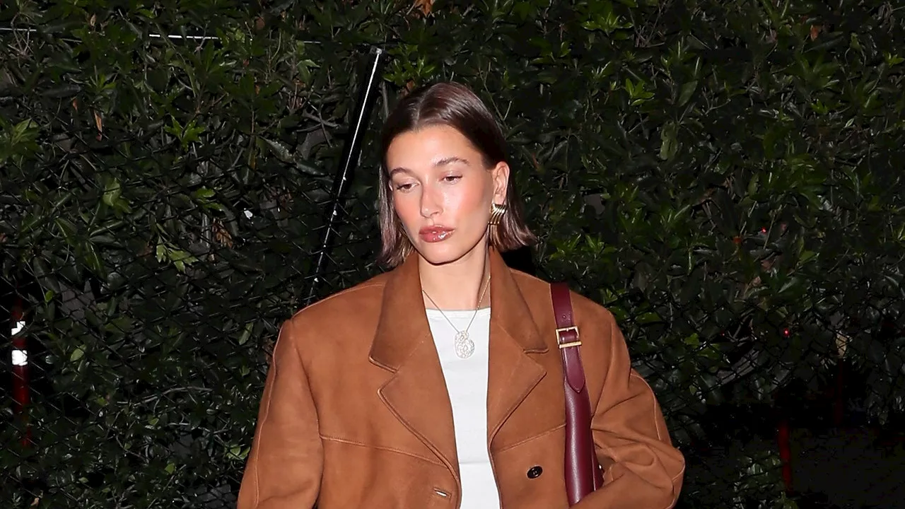 Hailey Bieber Gives Gucci’s Ancora Red Heel Its First Real-World Outing