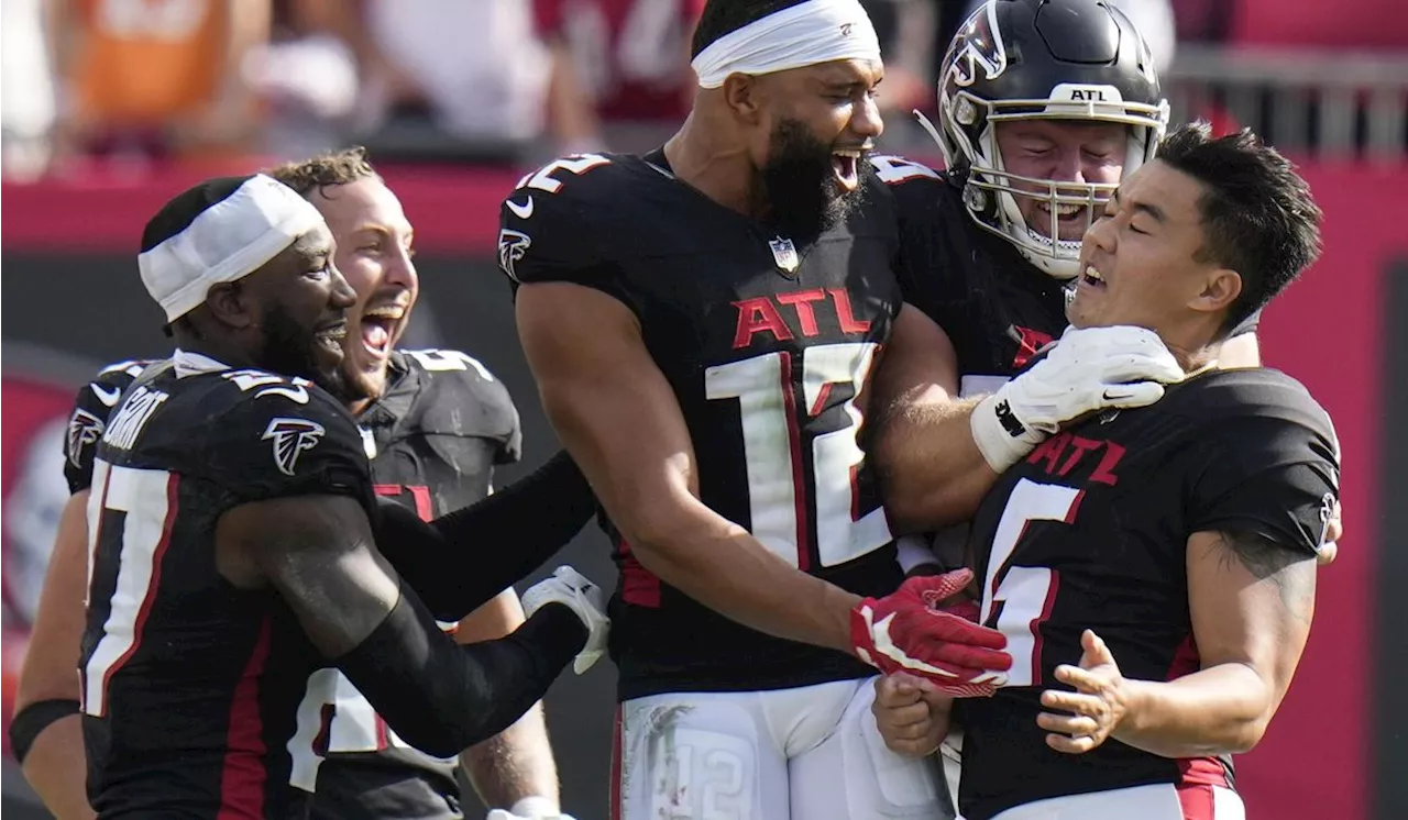 Atlanta Falcons find themselves in a most unusual position -- first place in the NFC South