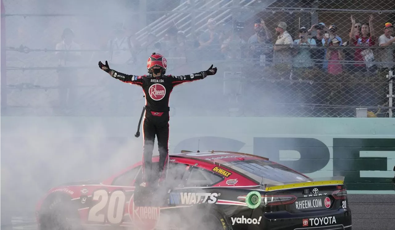 Christopher Bell punches ticket to NASCAR championship race, wins rollercoaster race at Homestead