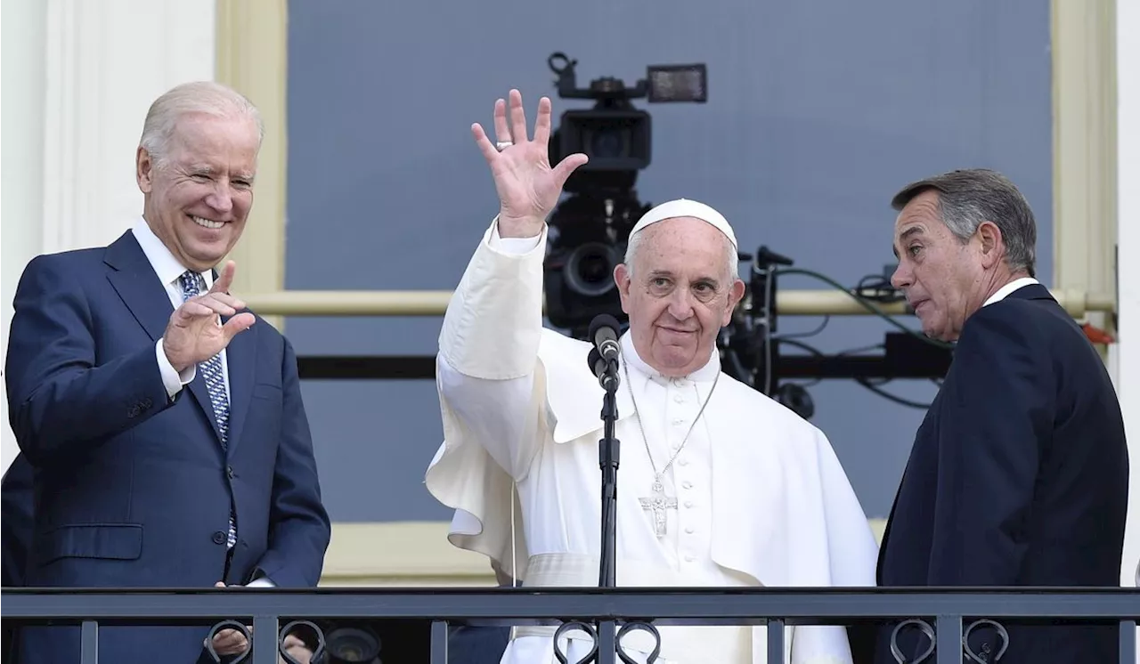 Joe Biden says he and the Pope Francis are 'on the same page' about Israel