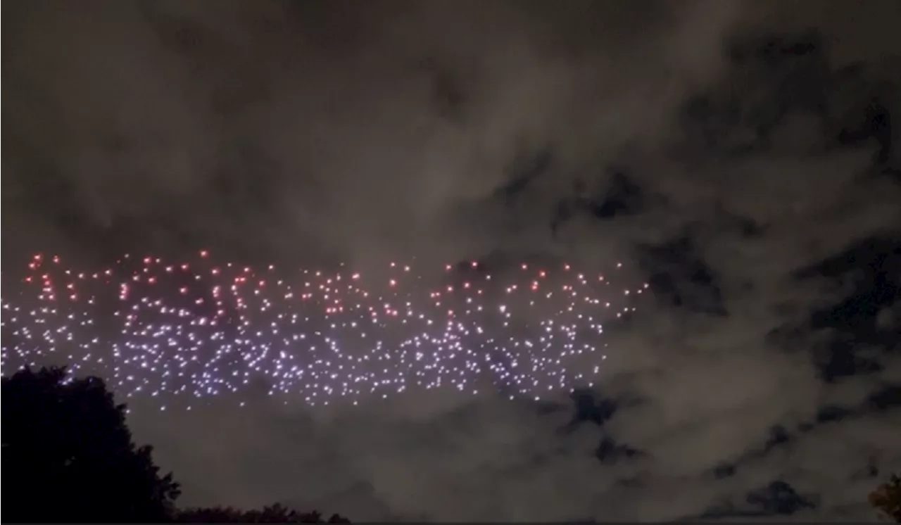 New York's Central Park lit up by flock of drones in art performance