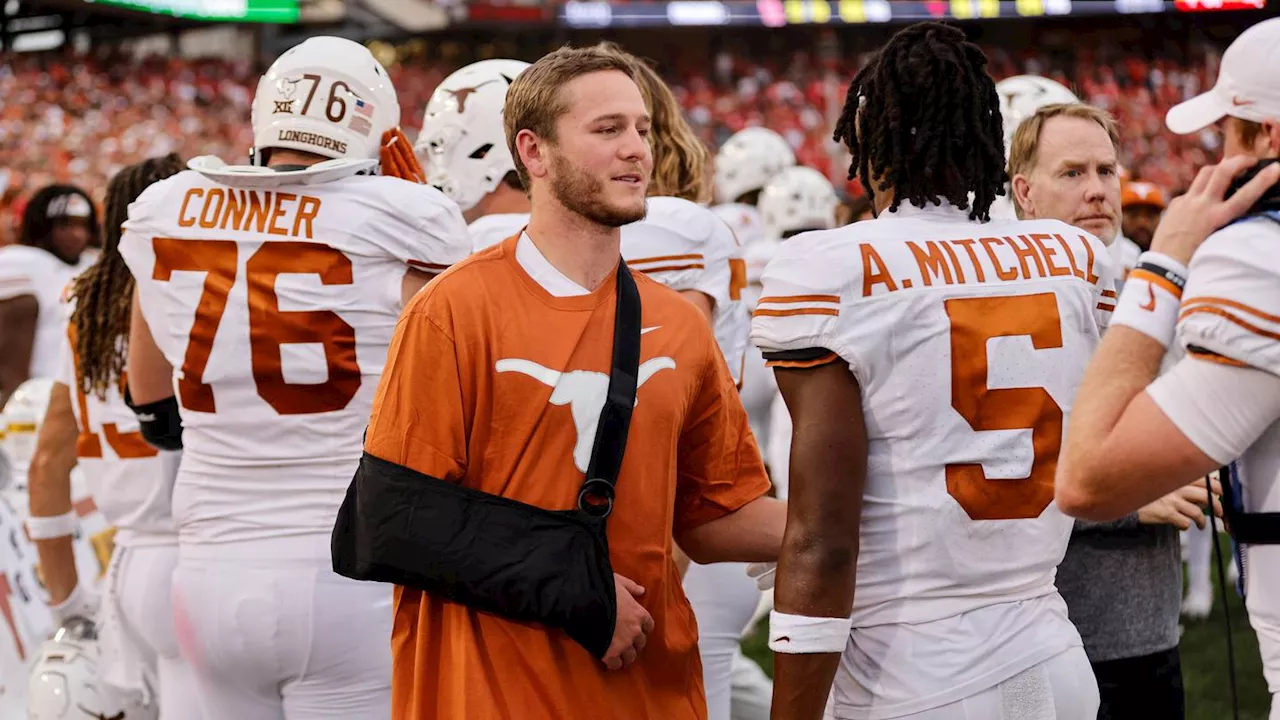 Report: Texas QB Quinn Ewers suffered AC joint sprain vs. Houston