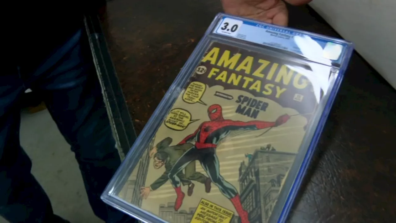 1st appearance of Spider-Man comic book for sale, could go for $35K