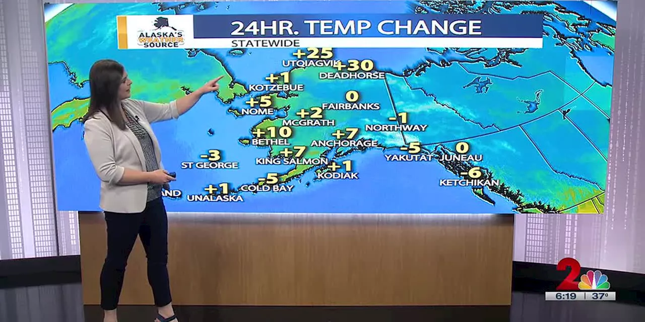 Southern Alaska warms under high pressure