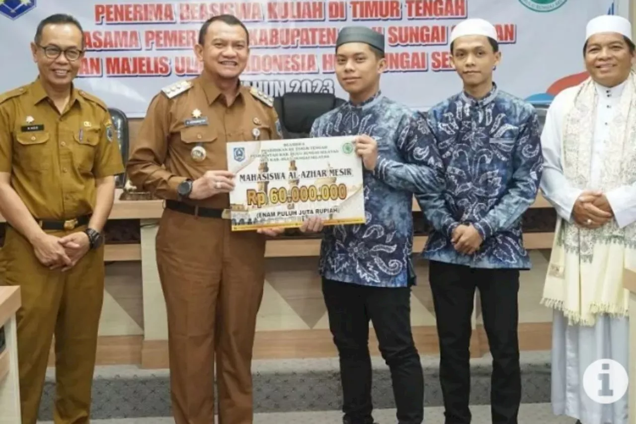 Pemkab HSS Kalsel berangkatkan 10 mahasiswa ke Timur Tengah