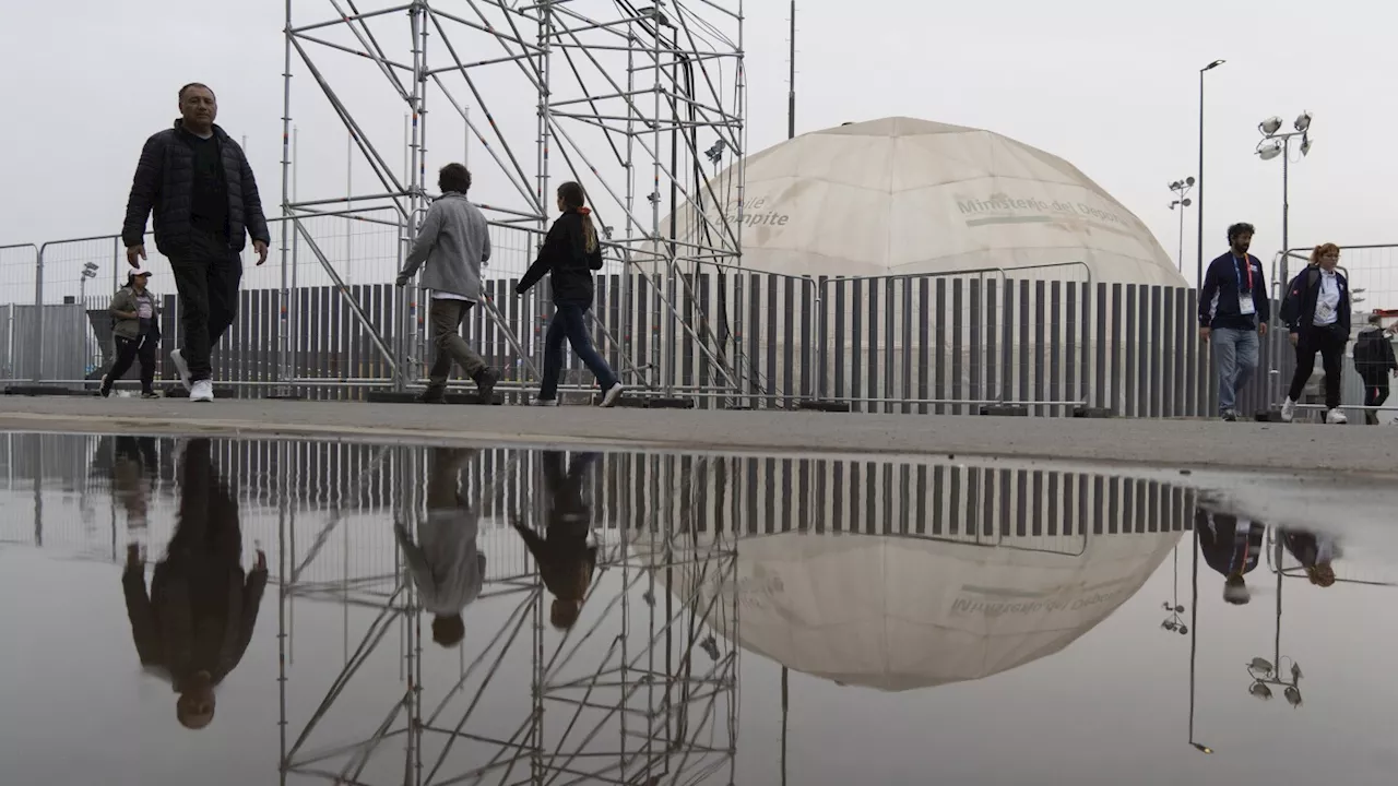 Pan American Games start in disarray with cleaners still working around the National Stadium