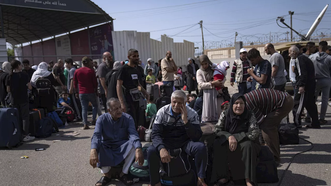 Stranded at a closed border as bombs fall, foreign nationals in besieged Gaza await evacuation