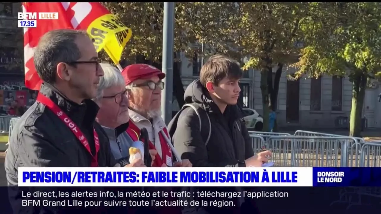 Faible mobilisation à Lille pour demander une revalorisation des retraites