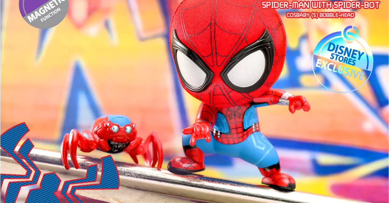 Spider-Man and His Spider-Bot Get A Disney Exclusive Hot Toys Cosbaby