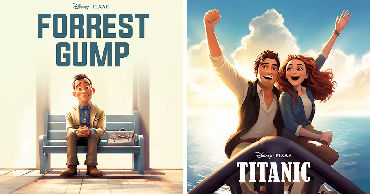 I Used Photoshop And AI To Give Famous Movies A Pixar Makeover (37 Pics)