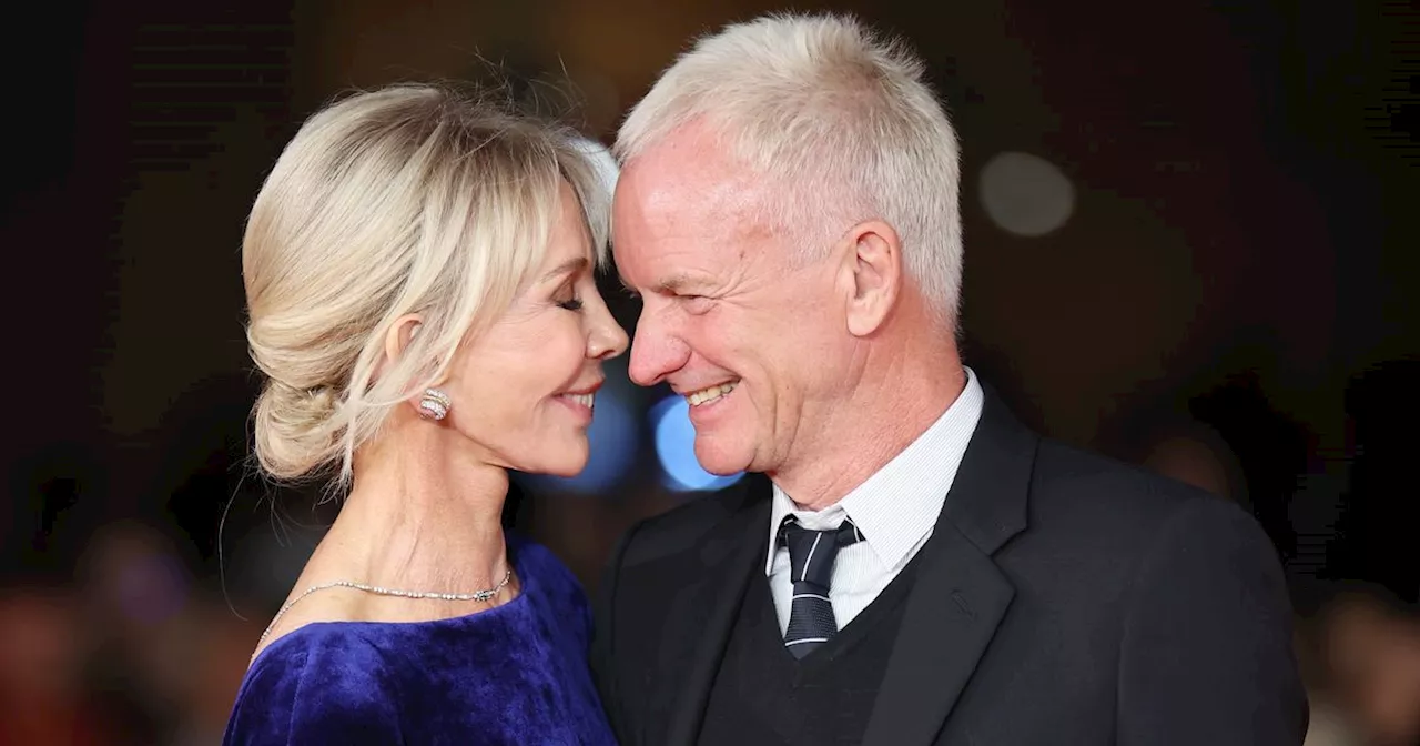 Sting und Trudie Styler verliebt auf dem roten Teppich in Rom